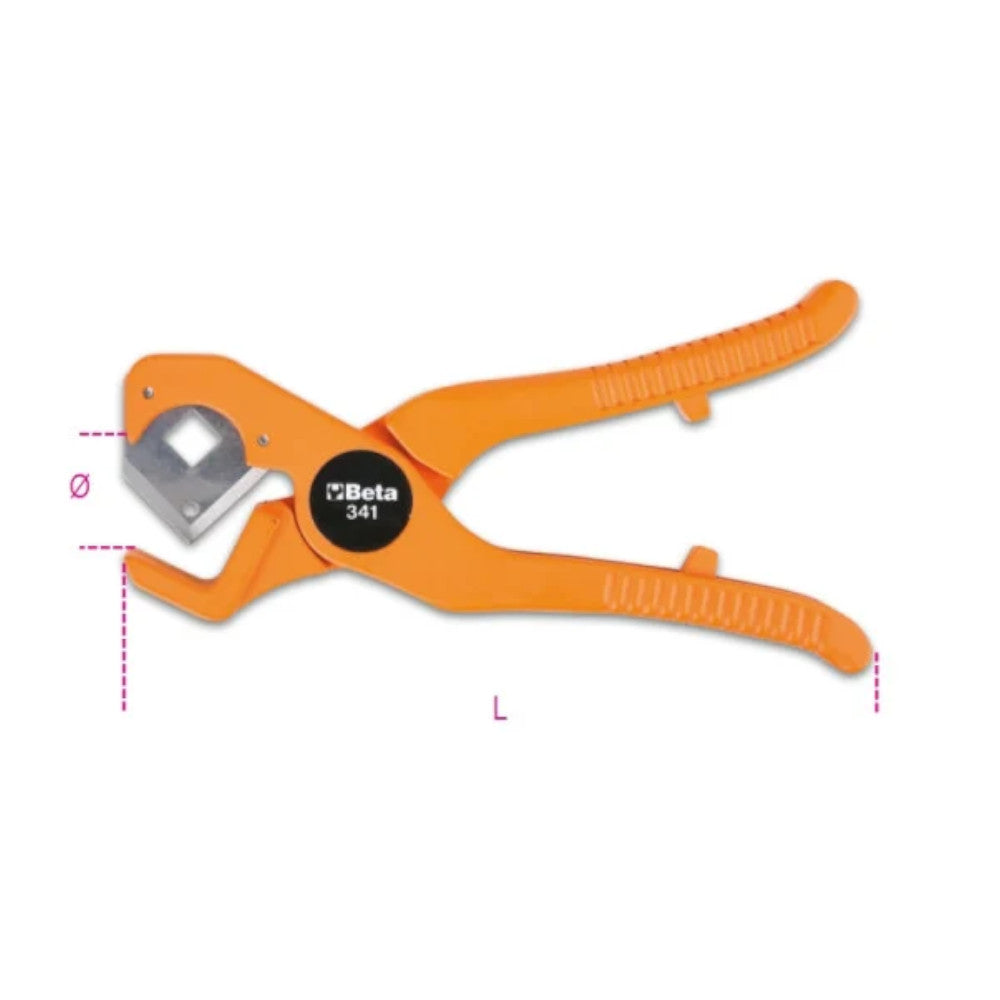 Beta 341 Pipe Cutting Pliers for Plastic Pipes | 003410001