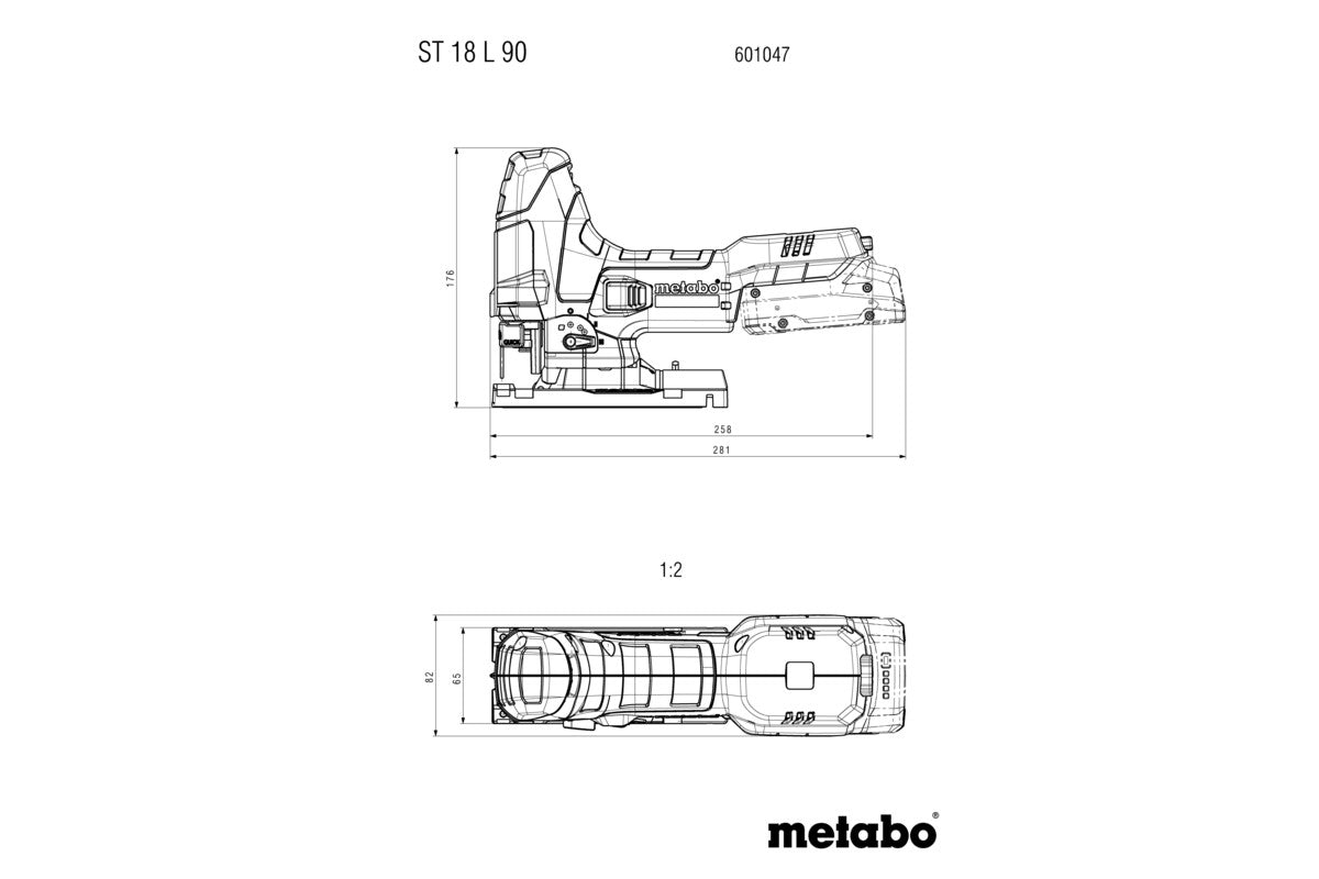 Metabo ST 18 L 90 18V Cordless Jigsaw (Body Only)