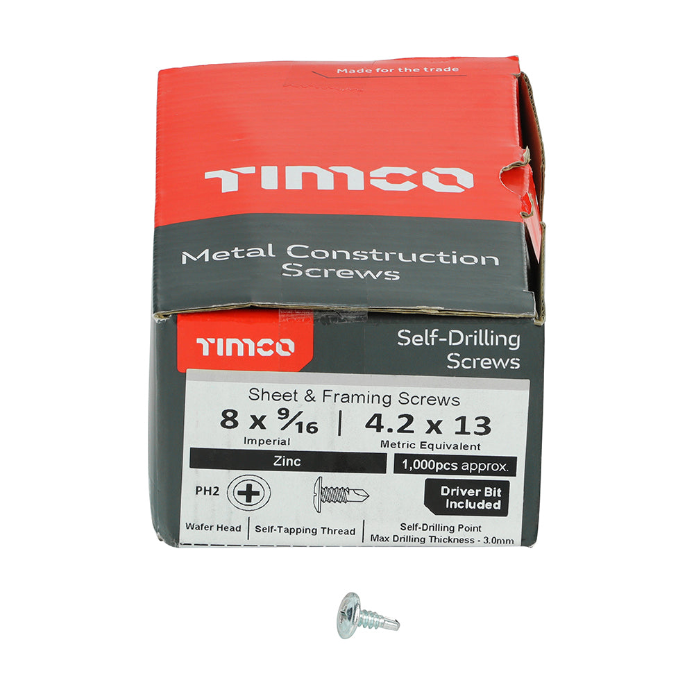 TIMCO Wafer Head Self Drilling Screws – Quick Fixing for Drywall Track