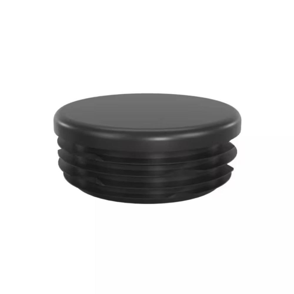 Round Tube Insert/End Cap Black