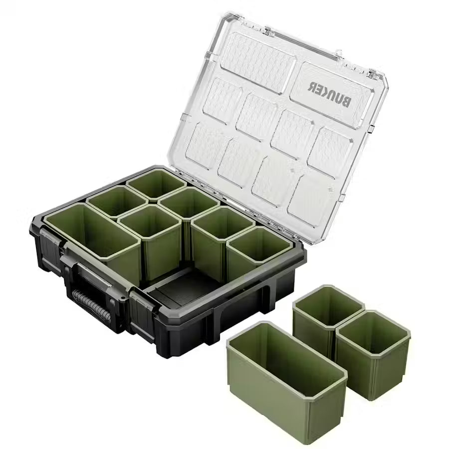 Bunker Large Organiser Case with 10 Compartments