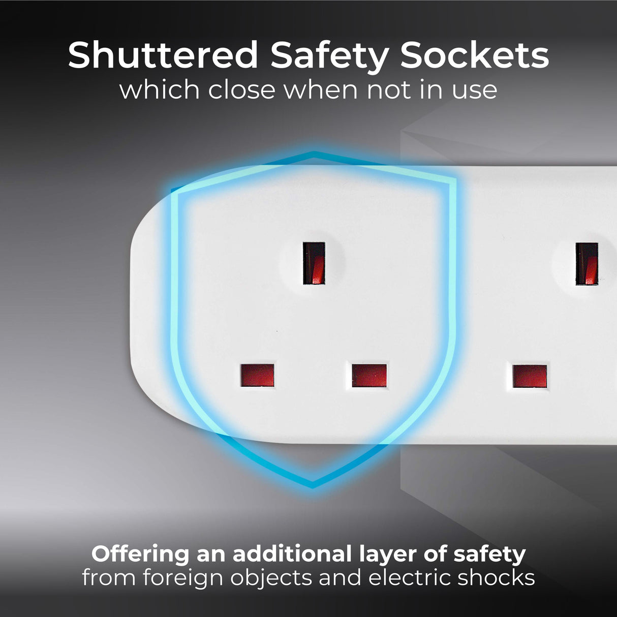 Masterplug 13A 2 Gang Unswitched Extension Lead White