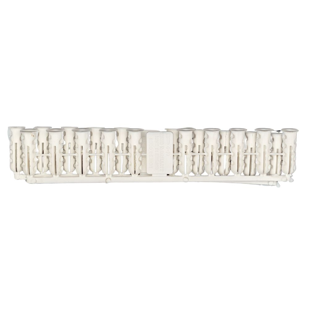 Ucan White Plastic Expansion Plugs For 4g Screws (Box of 200)