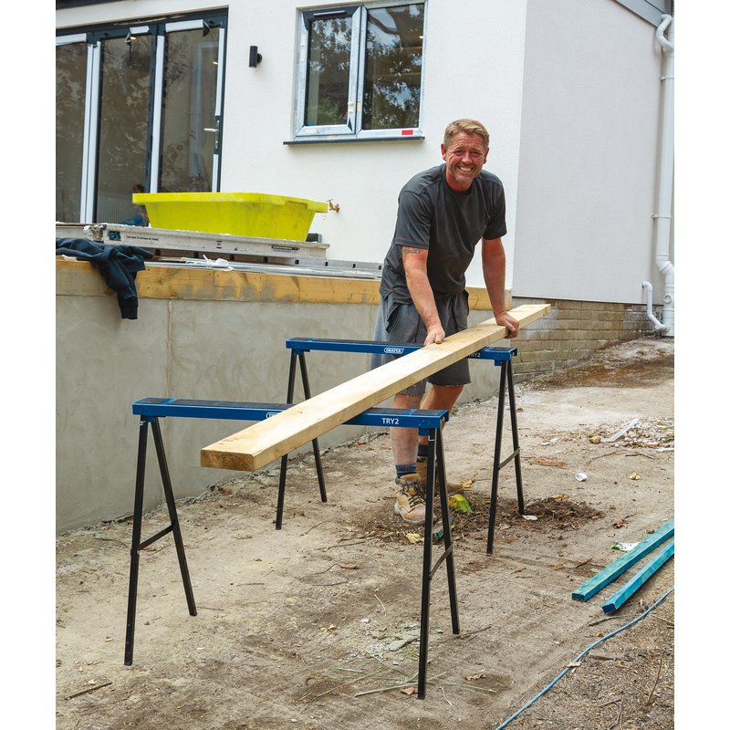 Draper Pair of Fold Down Trestles 52072