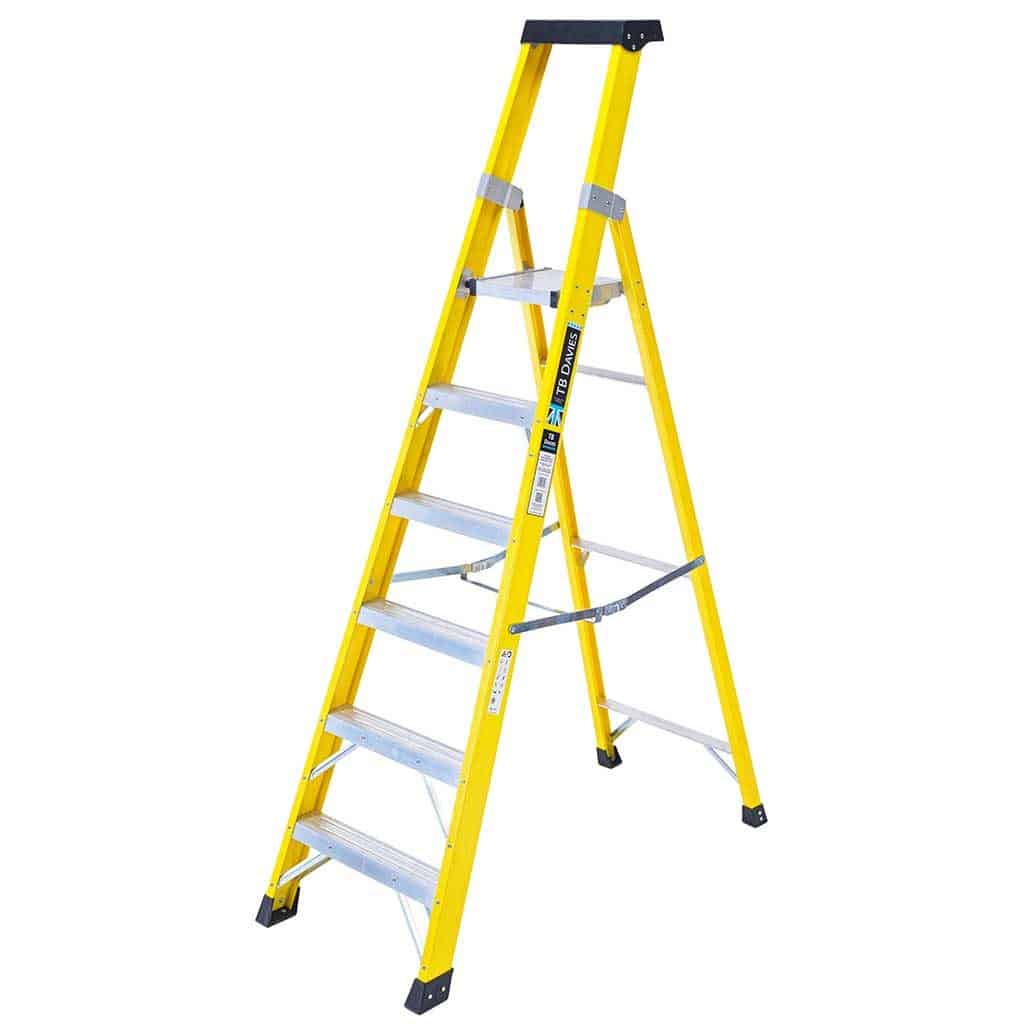 TB Davies INSUL8-P Fibreglass Professional Platform Step Ladders