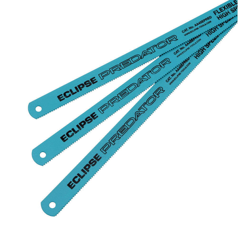 ECLIPSE Bi-Metal Hacksaw Blades – 3 Pack | 12" Metal Cutting