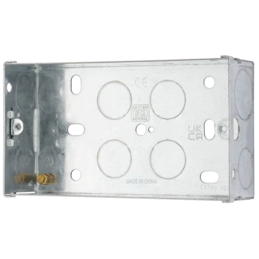 BG Electrical Metal Knockout Back Boxes Single & Double Gang Electro South West Ltd