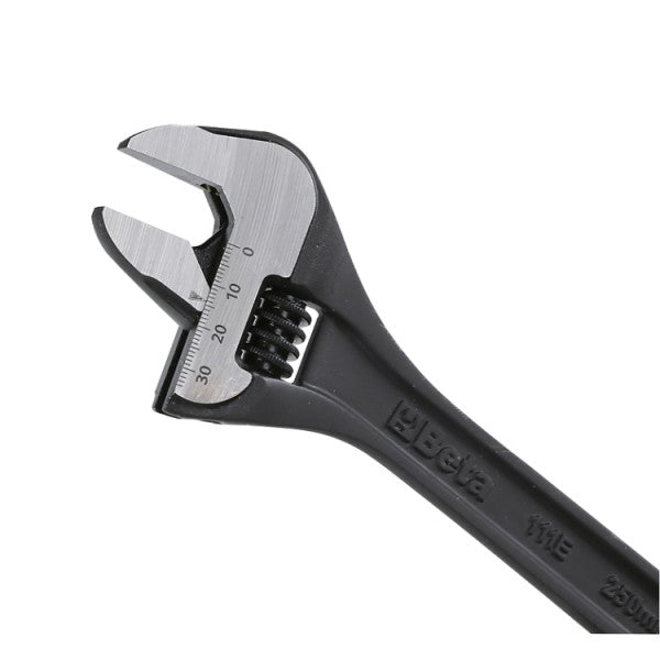 Beta 111EN Adjustable Wrenches With Scales, Black Phosphated Finish