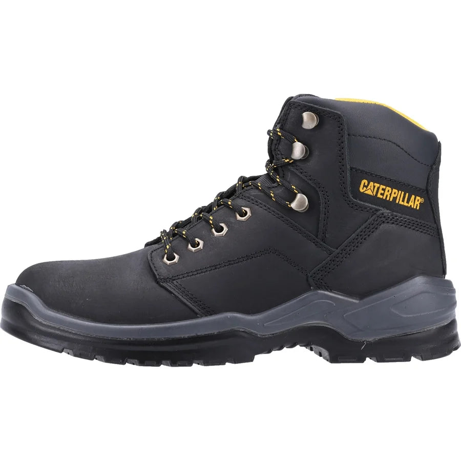 CAT Striver Injected S3 Water Resistant Steel Toe Safety Boots - Black