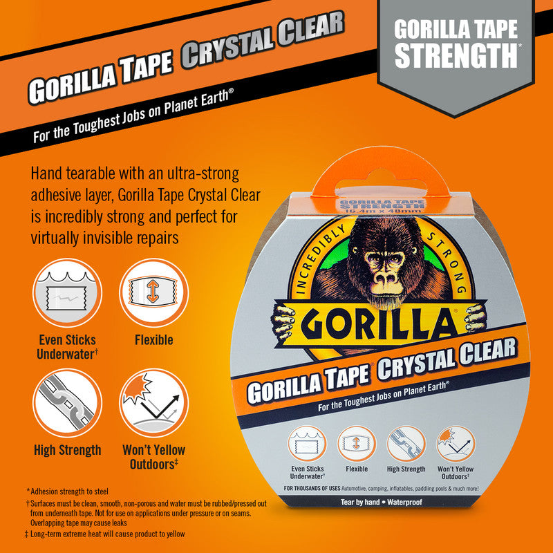 Gorilla Tape® Crystal Clear 48mm x 8.2m