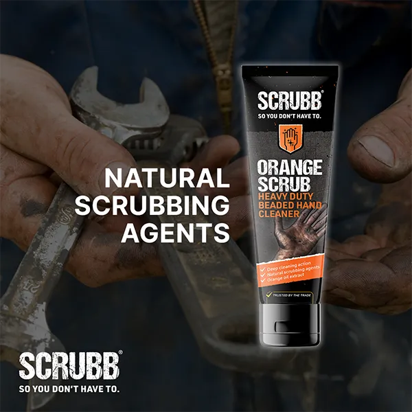 SCRUBB Orange Scrub Heavy Duty Beaded Hand Cleaner 1L