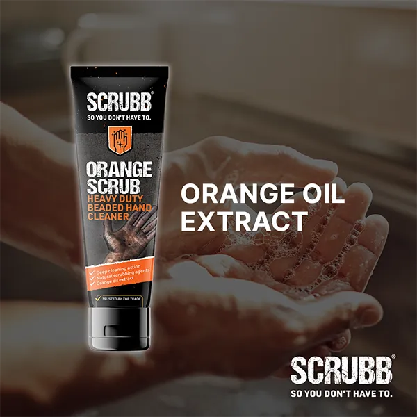 SCRUBB Orange Scrub Heavy Duty Beaded Hand Cleaner 1L