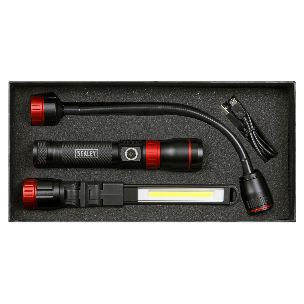 Sealey Rechargeable 3-in-1 Inspection Light 5W COB & 10W LED | LED0131R