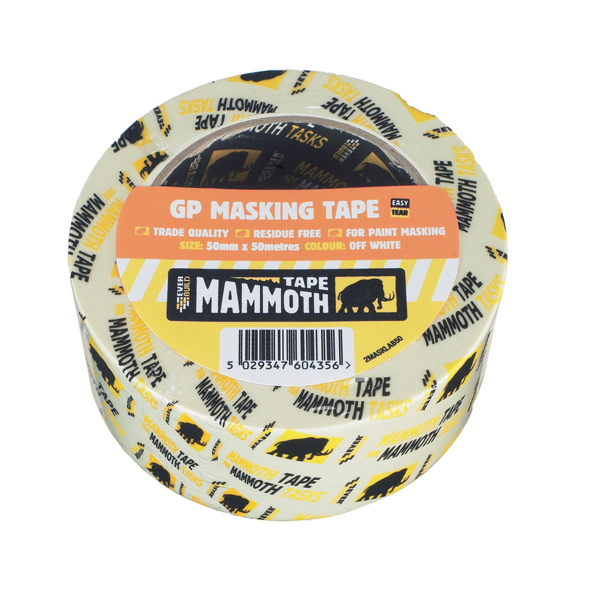 Everbuild® Mammoth® GP Masking Tape 50mm x 50metres