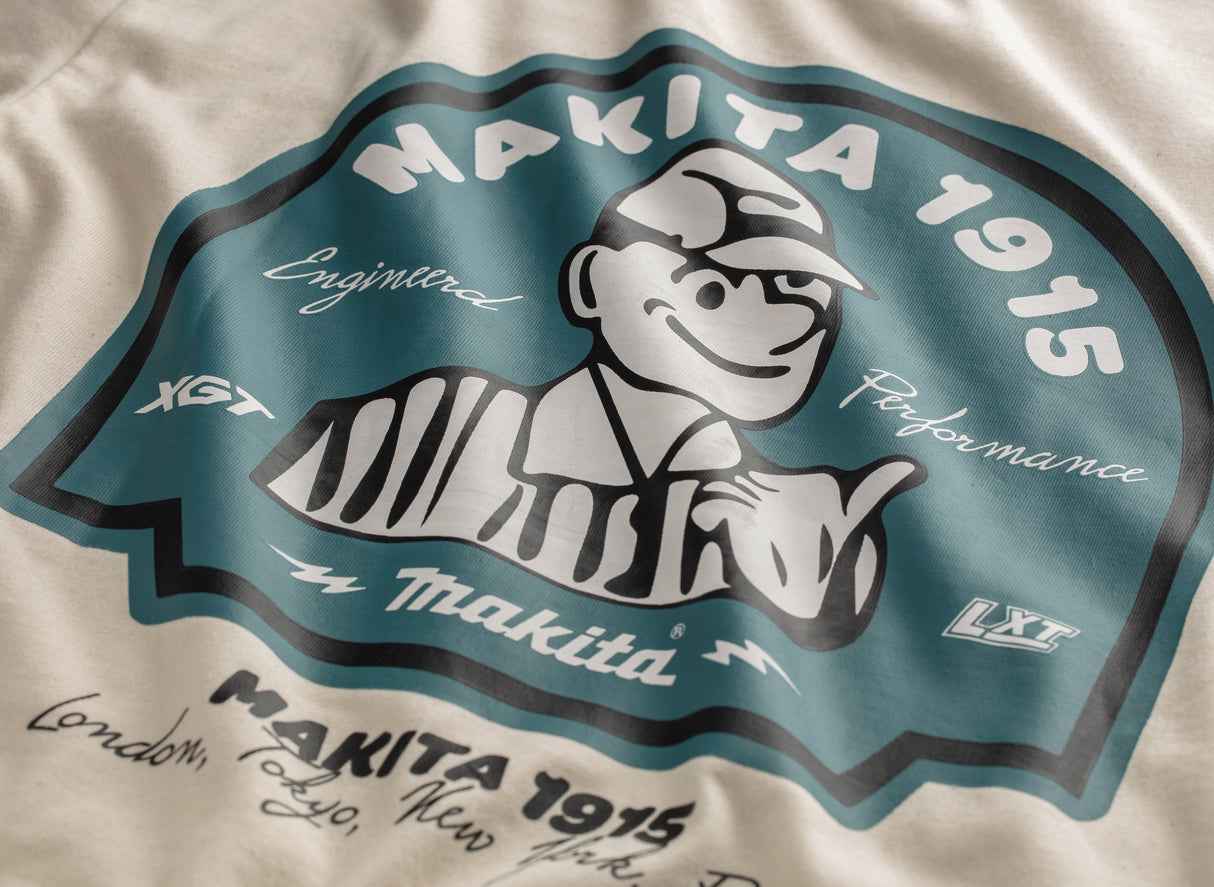 Makita Origin T-Shirt in Off White