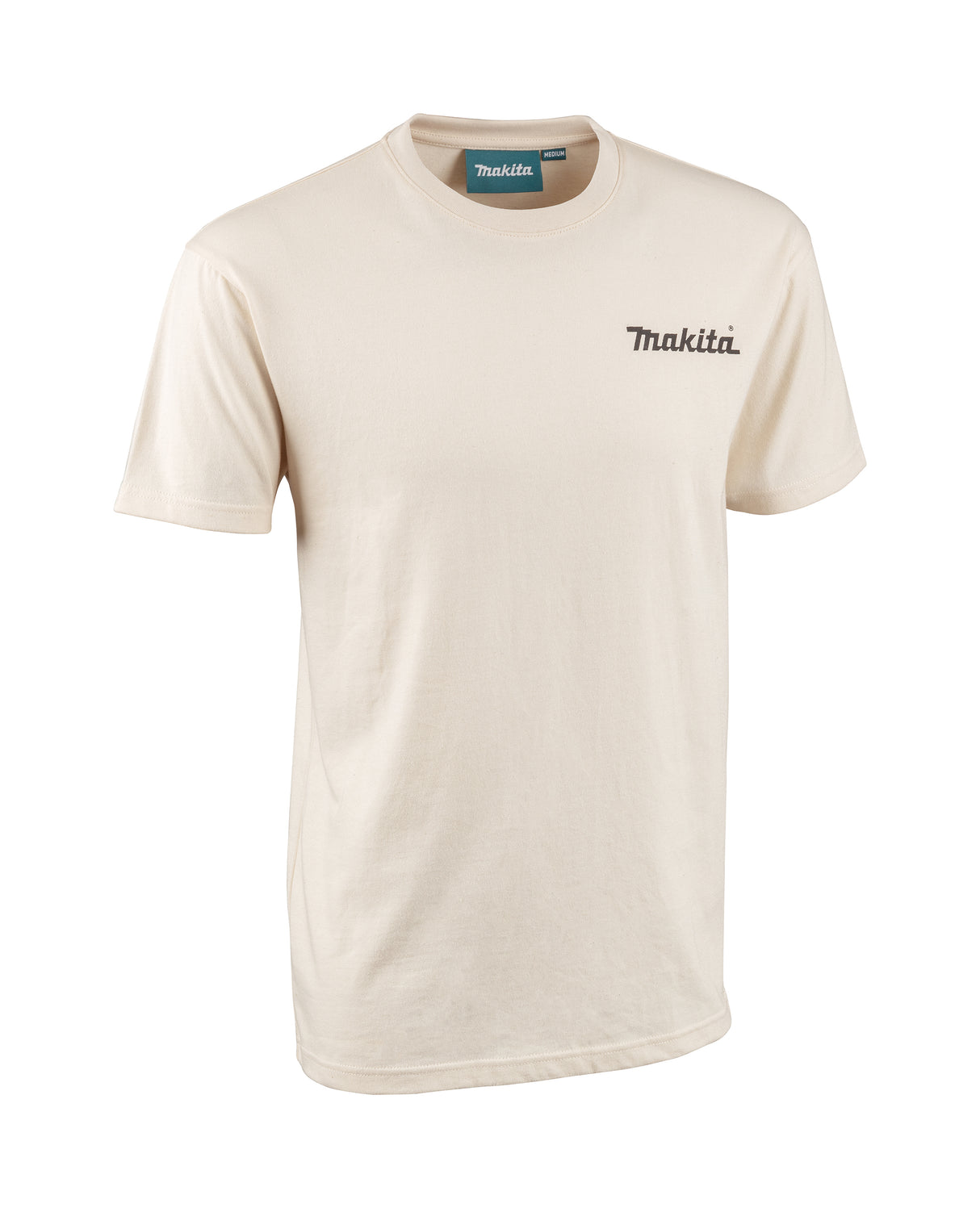 off white t-shirt with Makita logo on a white background