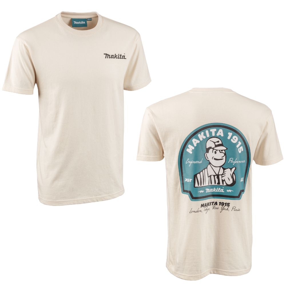Makita Origin T-Shirt in Off White