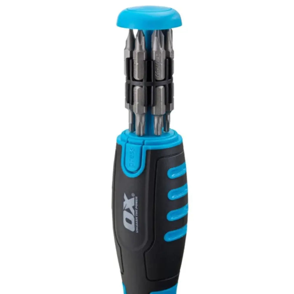 Ox P361501 Pro Heavy Duty Multibit Ratchet Screwdriver P361501 Electro South West Ltd