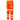 Image of a pair of Pulsar® PR336 Water Repellent Orange Hi Vis Work Trousers showing a view from the side on a white background.