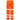 Image of a pair of Pulsar® PR336 Water Repellent Orange Hi Vis Work Trousers showing a view from the back on a white background.