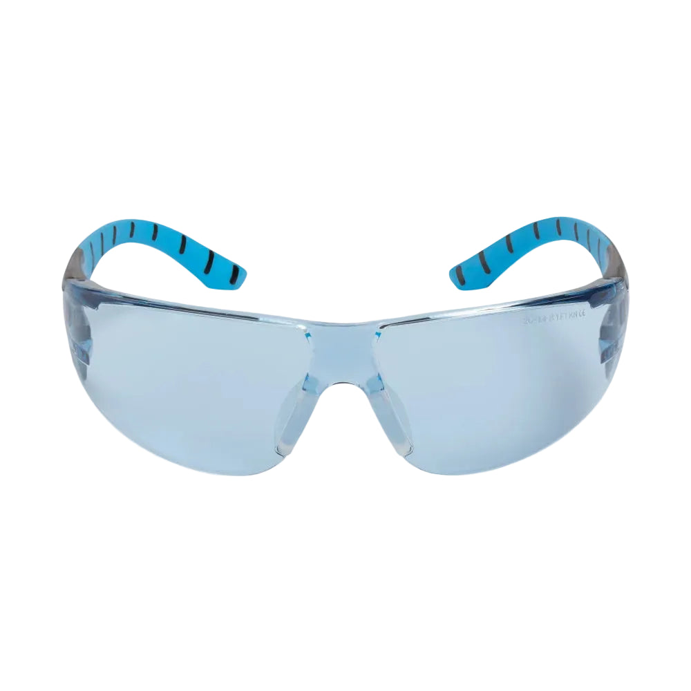 Riley Stream Blue Safety Spectacles with Blue Lens & Tecton 400 Coating