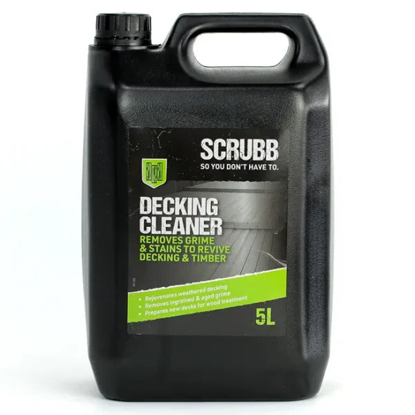 Scrubb Decking Cleaner & Rejuvenator 5L – Removes Tough Grime, Algae