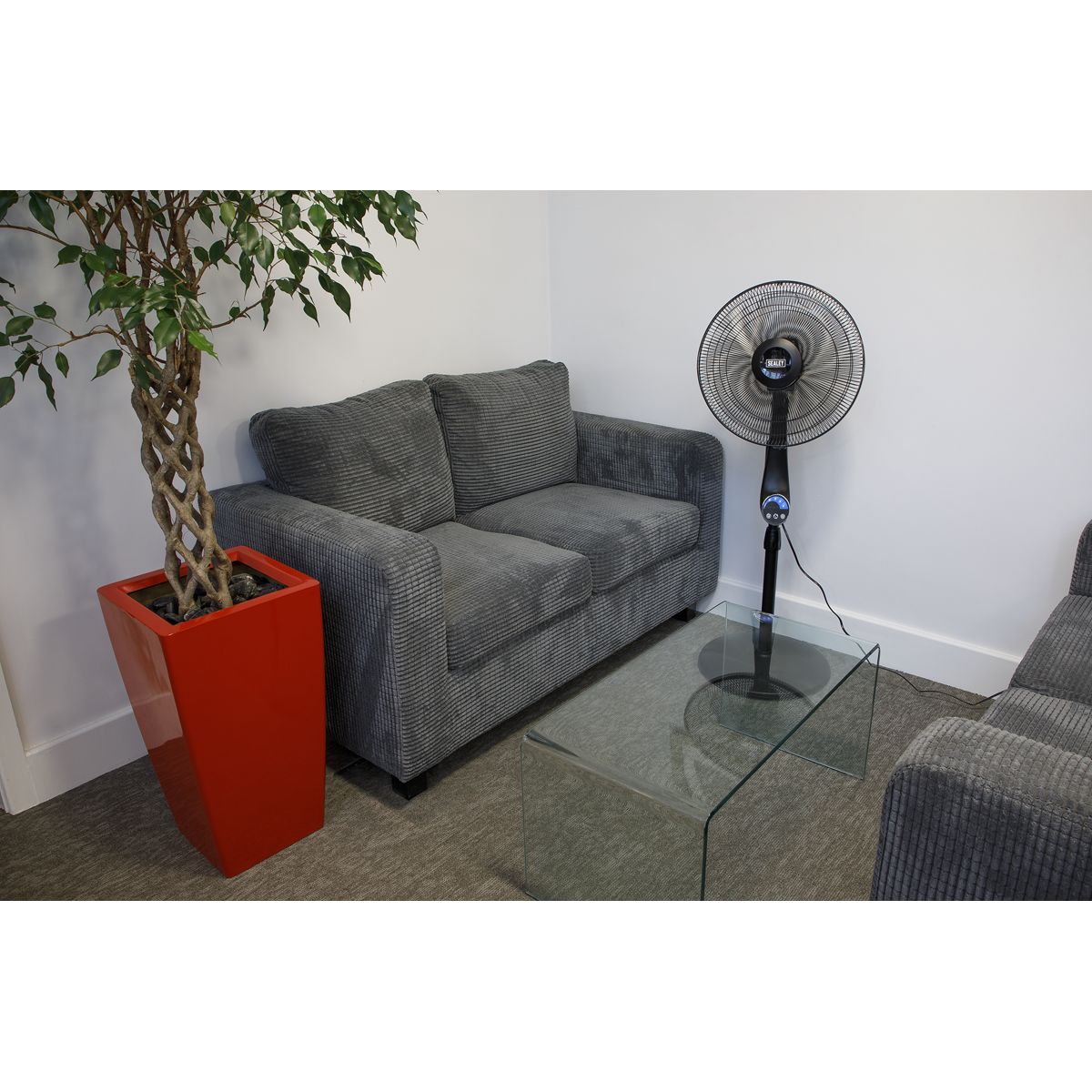 Sealey 16" Quiet High Performance Oscillating Pedestal Fan 230V