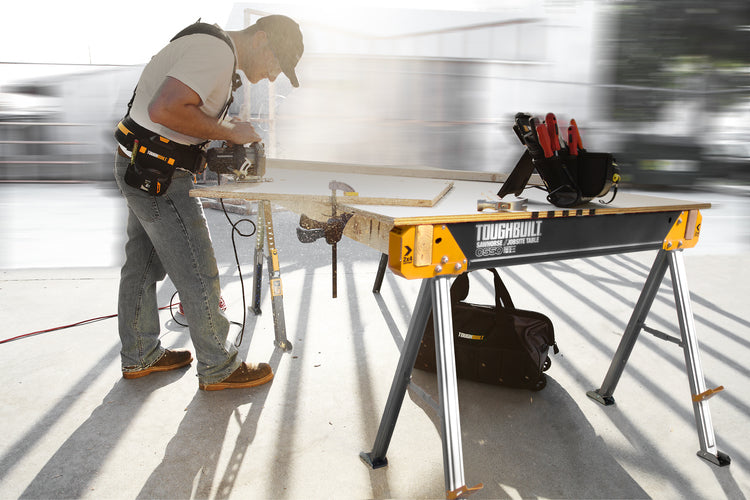 Toughbuilt C550 Folding Metal Sawhorse Twin Pack