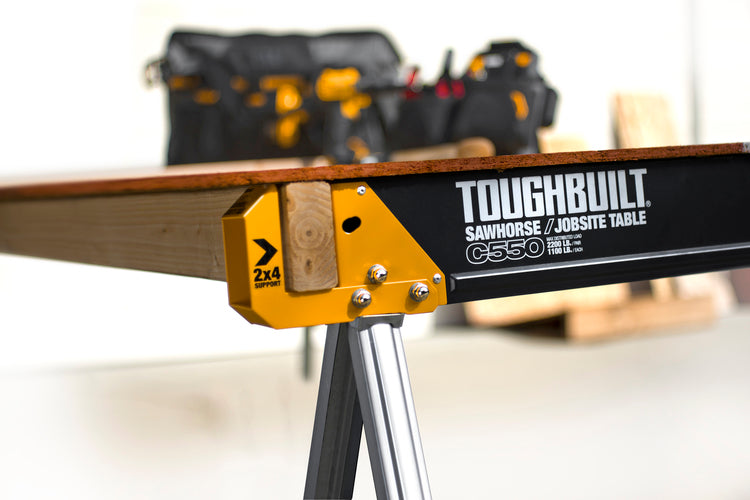 Toughbuilt C550 Folding Metal Sawhorse Twin Pack