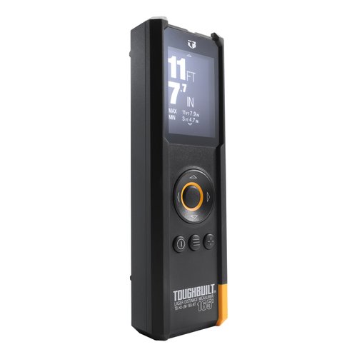 ToughBuilt 50m/165ft Laser Distance Measurer w/ Digital Viewfinder, Bluetooth, Inclinometer TB-H2-LM-M50-BT