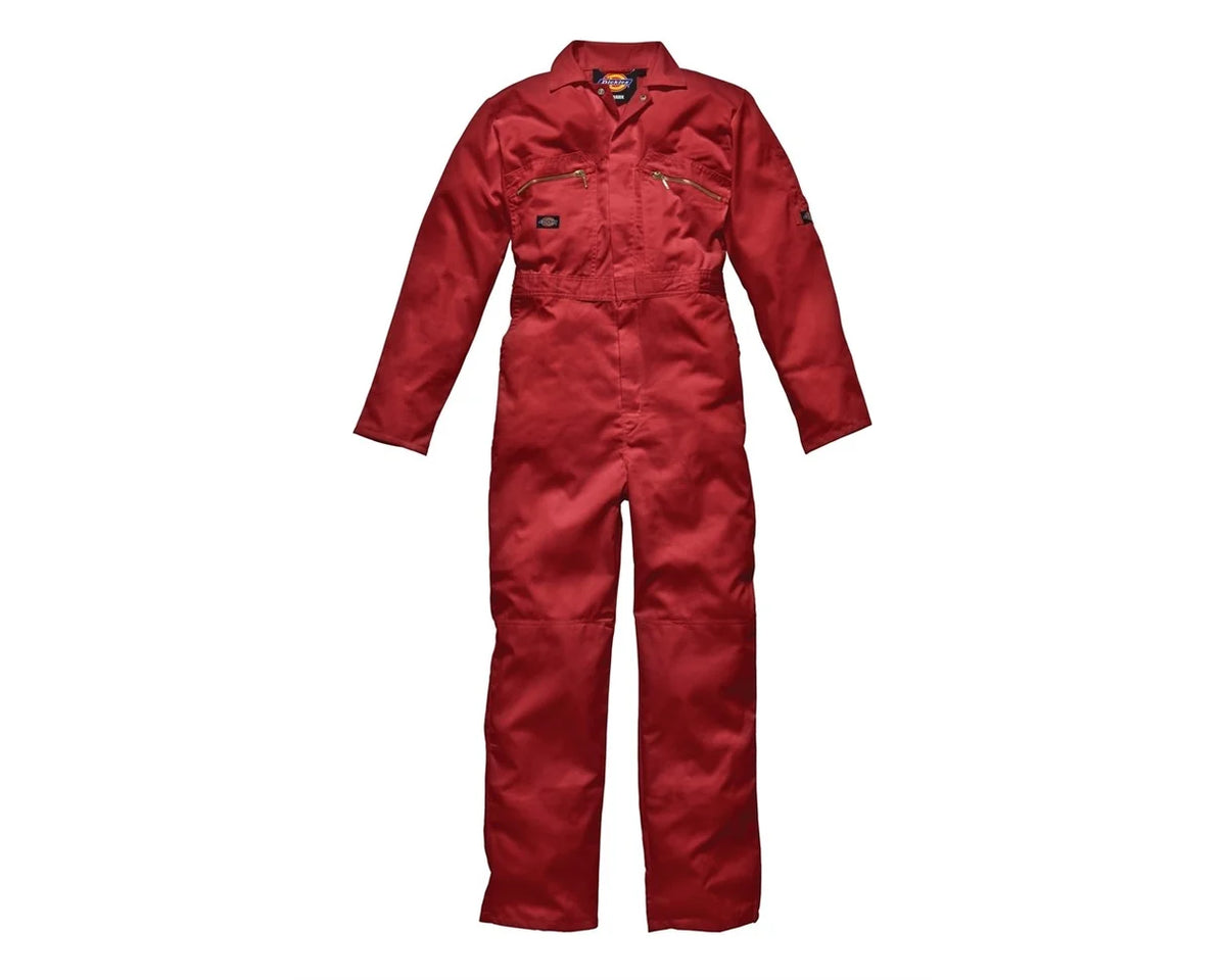 Dickies Redhawk Junior Zip-Front Coverall in Red (WD4839J)