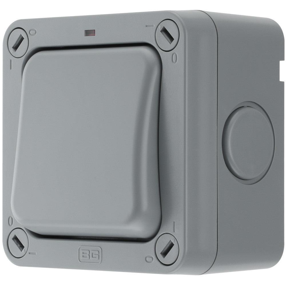 BG Electrical WP12 Storm Outdoor Weatherproof Single Switch 2 Way With IP66 Rating