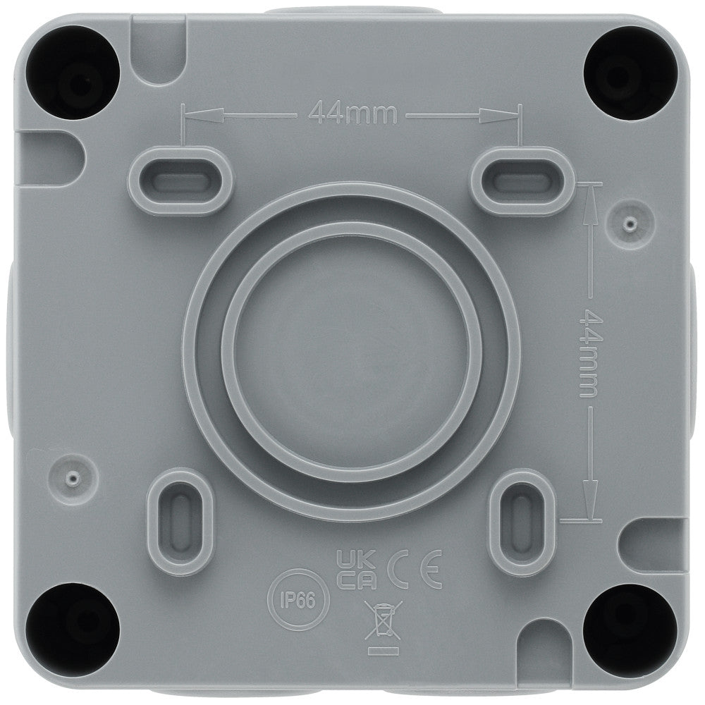 BG Electrical WP12 Storm Outdoor Weatherproof Single Switch 2 Way With IP66 Rating