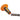 Orange and black tool with a detachable bit on a white background