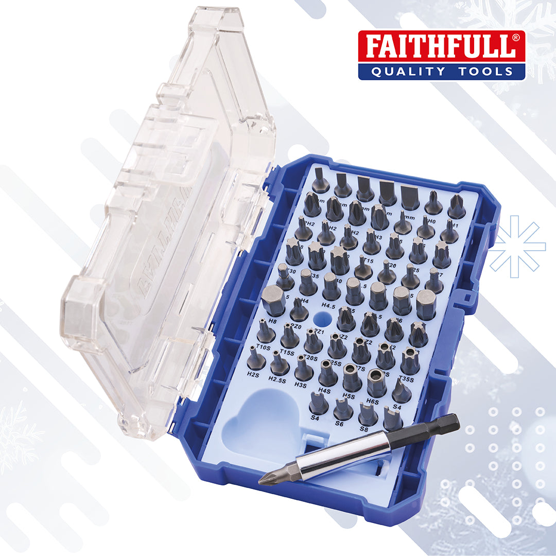 Faithfull 61 Piece Screwdriver Bit Set