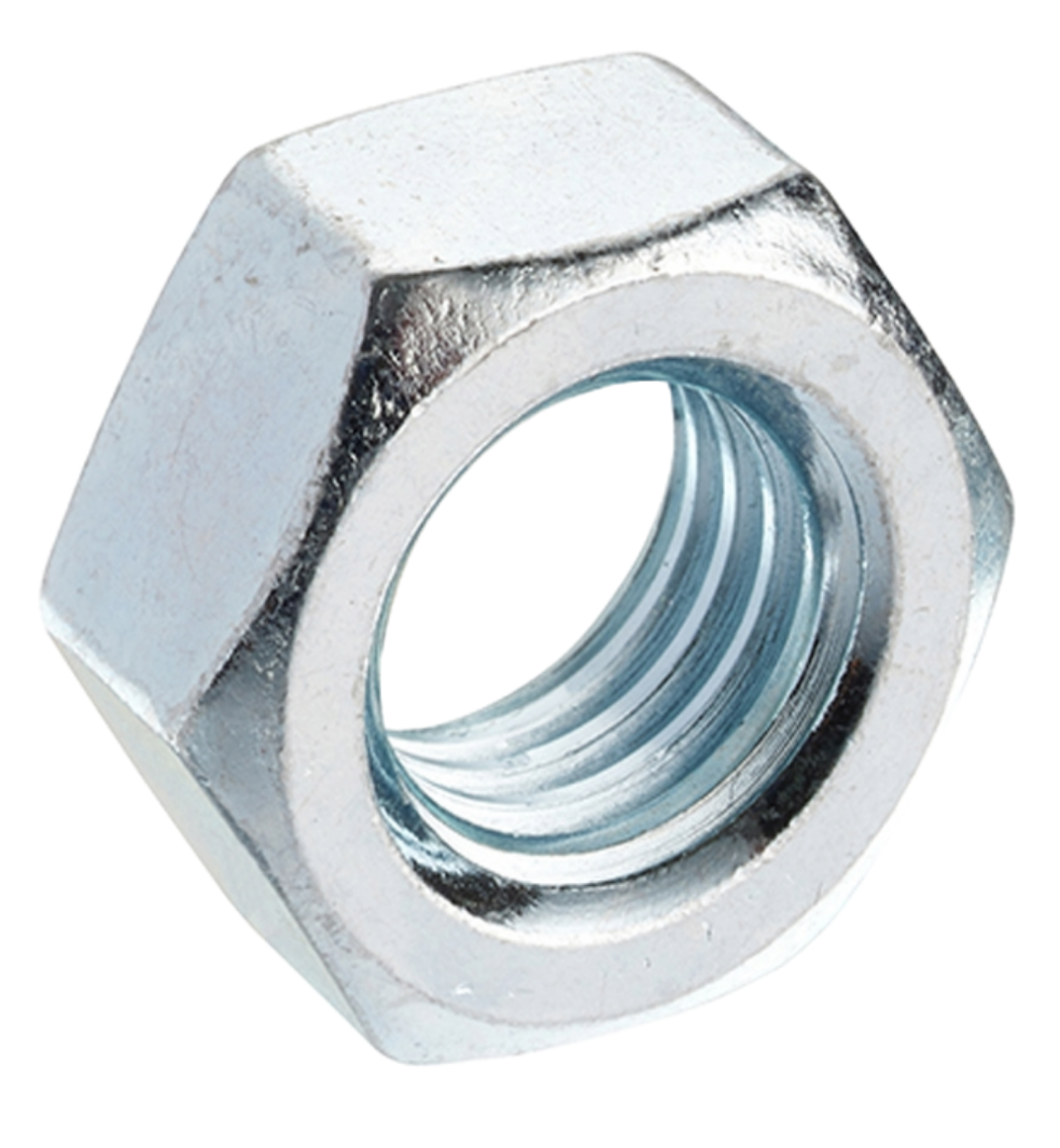 Metric Hexagon Full Nuts DIN 934 Grade 8 BZP