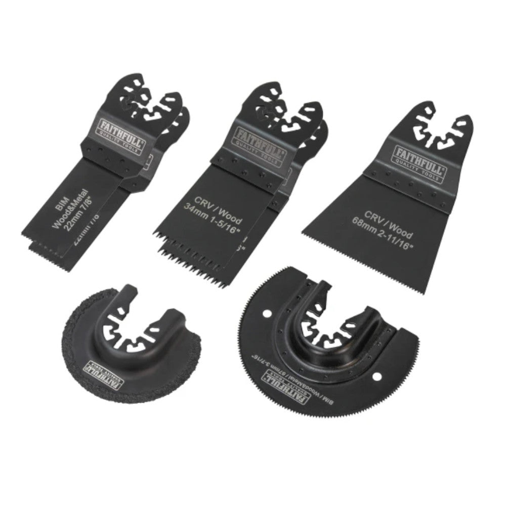 Faithfull 7 Piece Multi-Tool Blade Kit