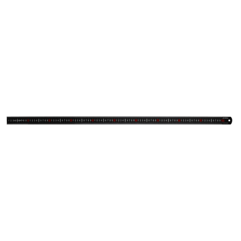 Faithfull Matt Black Stainless Steel Measuring Rule | Various Lengths