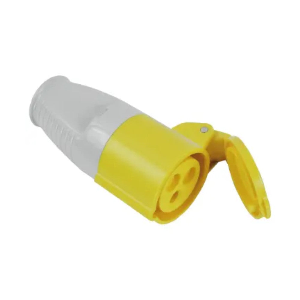 Faithfull Yellow Trailing Socket 16A 110V