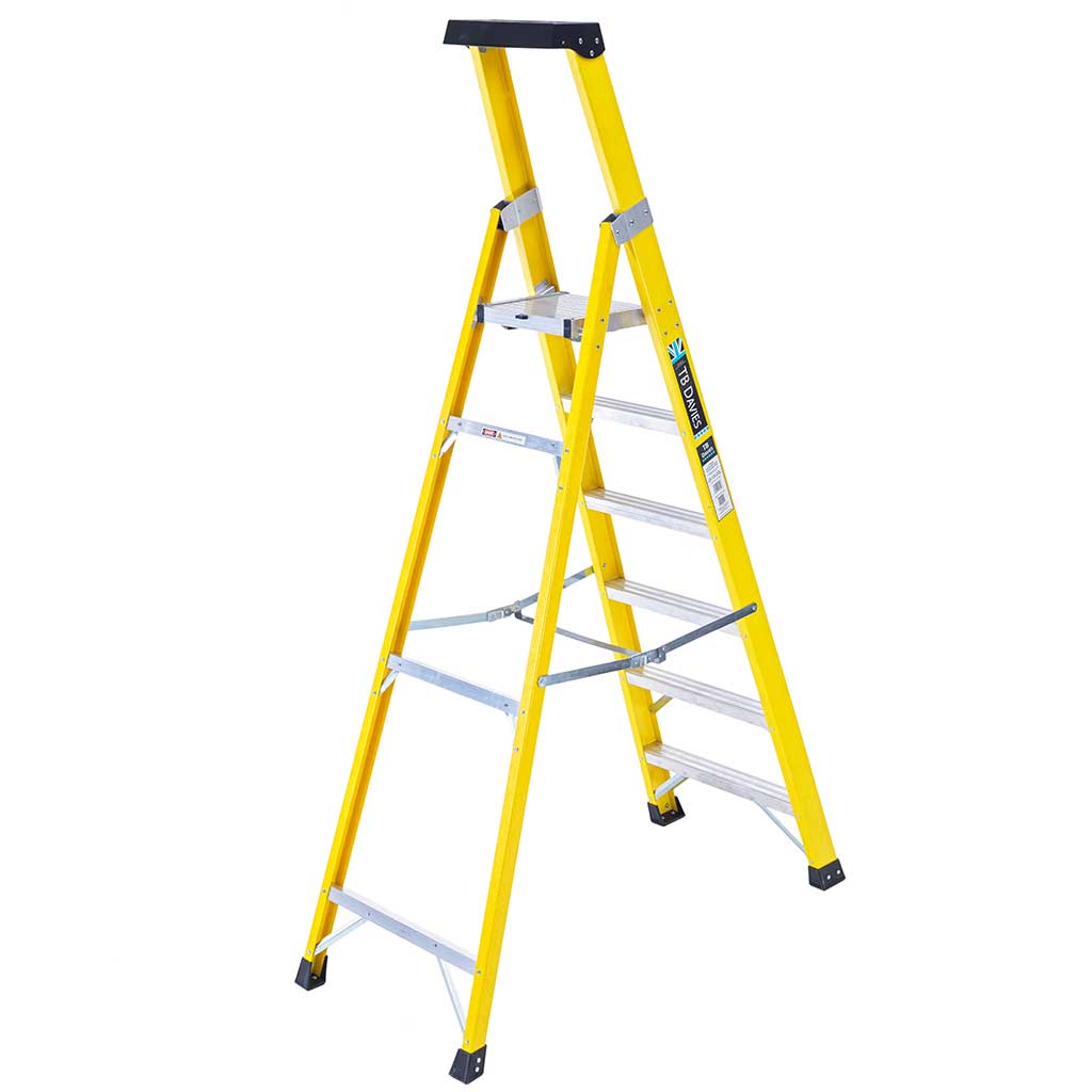 TB Davies INSUL8-P Fibreglass Professional Platform Step Ladders