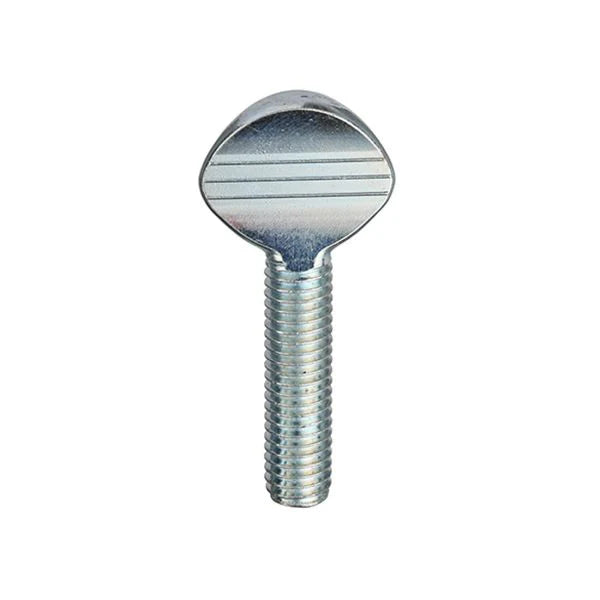 1/4" UNC x 3/4" Shoulderless Steel Thumbscrews BZP - Pack of 10