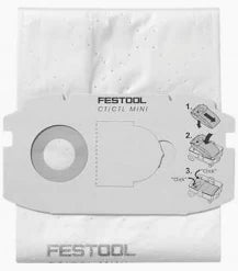 Festool Selfclean Filter Bags CT MINI Pack of 5 | Genuine Fit