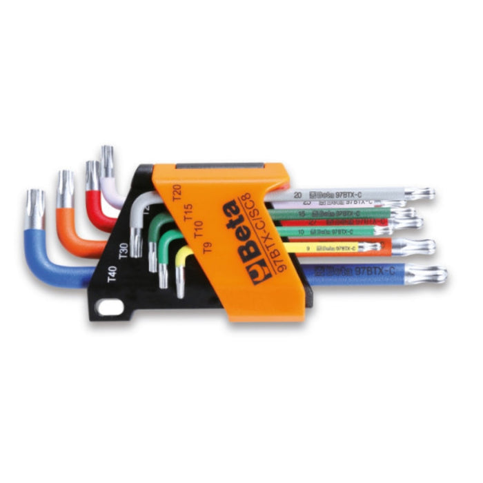 Beta Ball Ended Torx Key Set Colour-Coded 8 Piece | 000971658