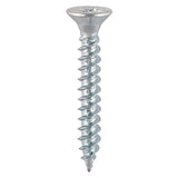 Zinc-plated twin thread screws with Pozi drive head. For wood and other materials.