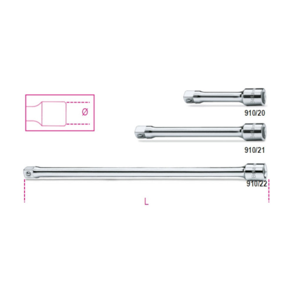 Beta 910 3/8 Drive Extension Bars