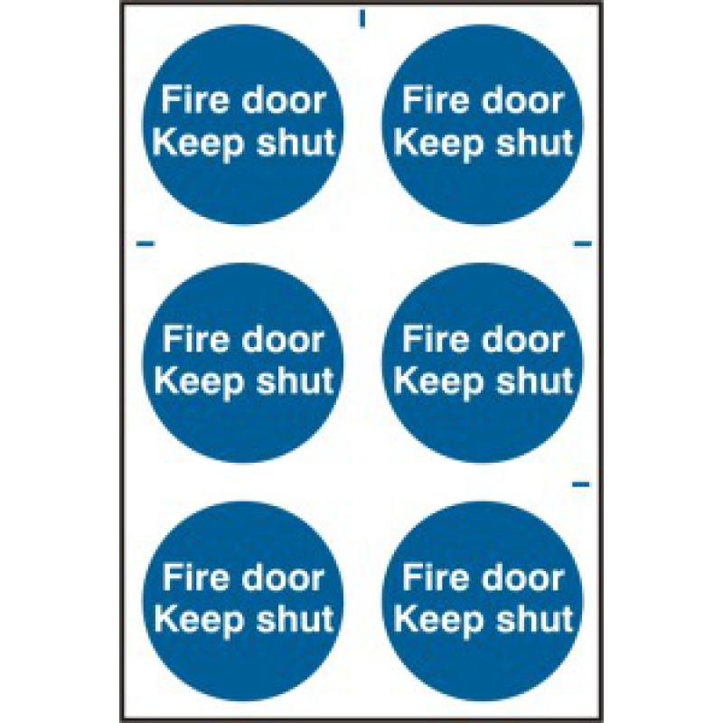 PVC Fire Door Keep Shut Sign – 200x300mm | Fire Safety Health and Safety Signage