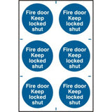 Fire Door Keep Locked Shut Sign | 200x300mm PVC Safety Signage
