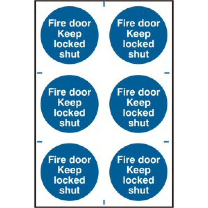 Fire Door Keep Locked Shut Sign | 200x300mm PVC Safety Signage