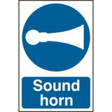 Sound Horn Safety Sign –  PVC 200 x 300mm | Signage