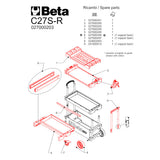 Beta R/GC-Slides for C27SS Roll Cab | 027000296